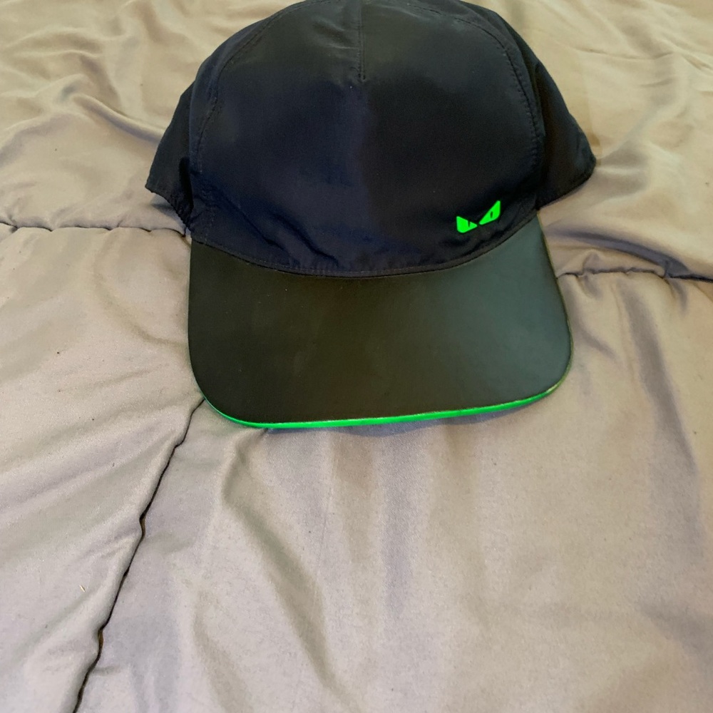 Fendi Black and Green Men's Performance Cap